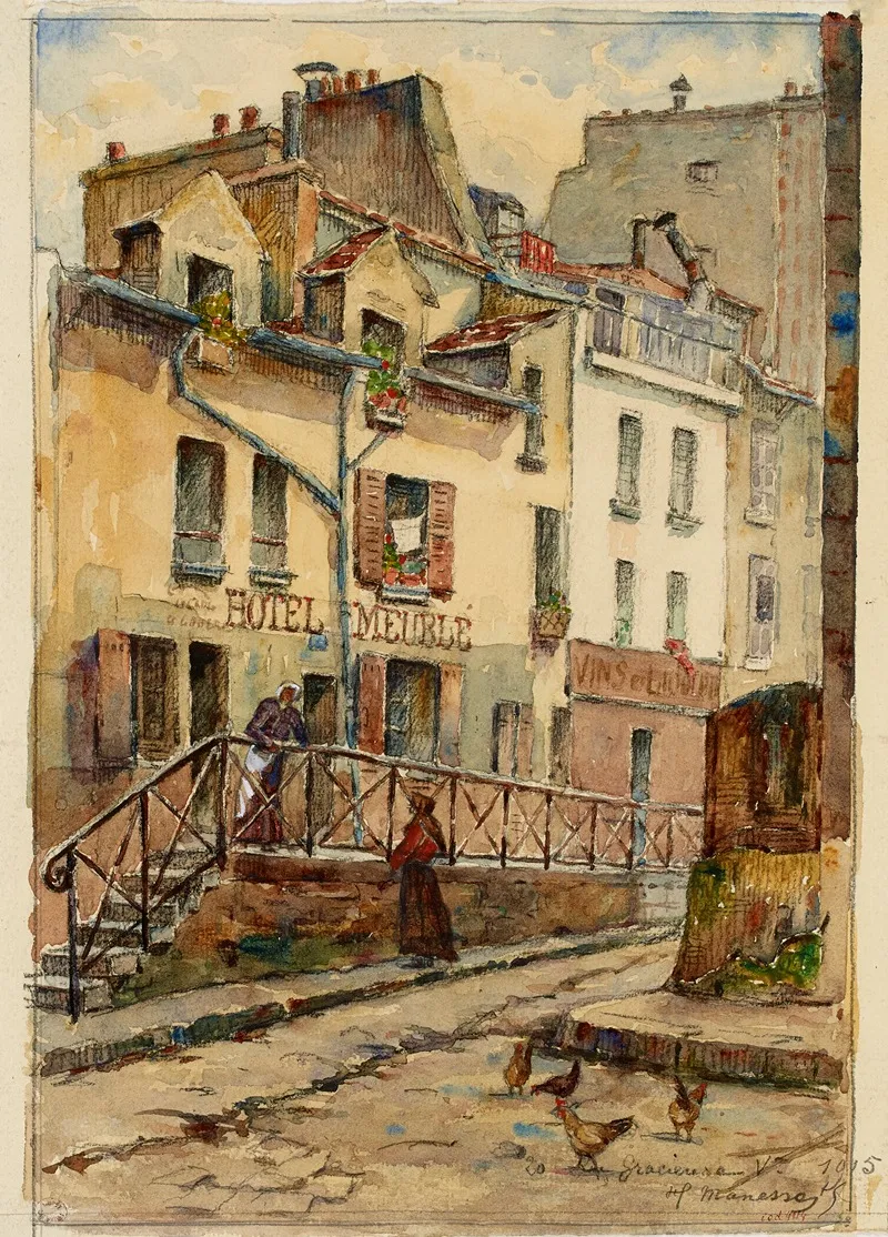 20 Rue Gracieuse by Georges-Henri Manesse - Canvas Print