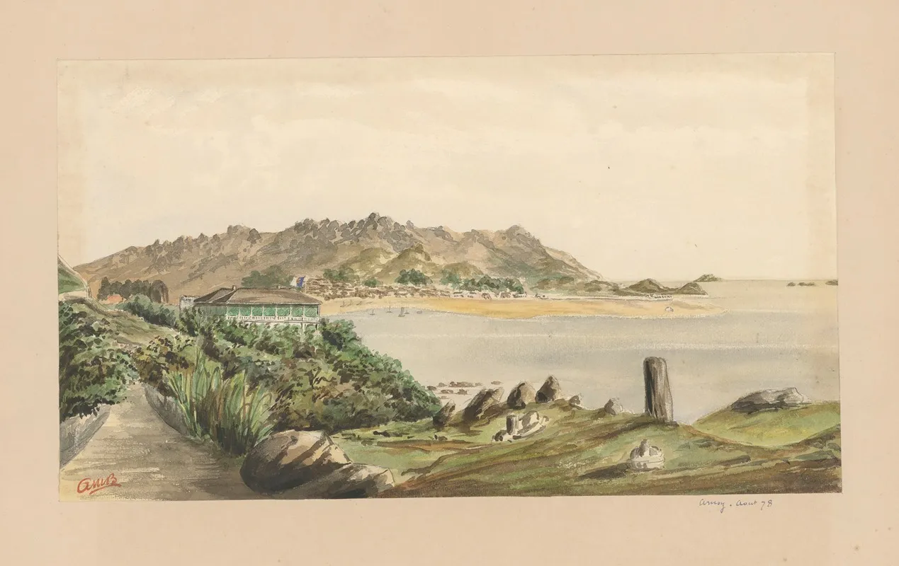25 Aquarelles Par Auguste Mouillesaux De Bernieres Pl 08 by Auguste Mouillesaux de Bernières - Canvas Print