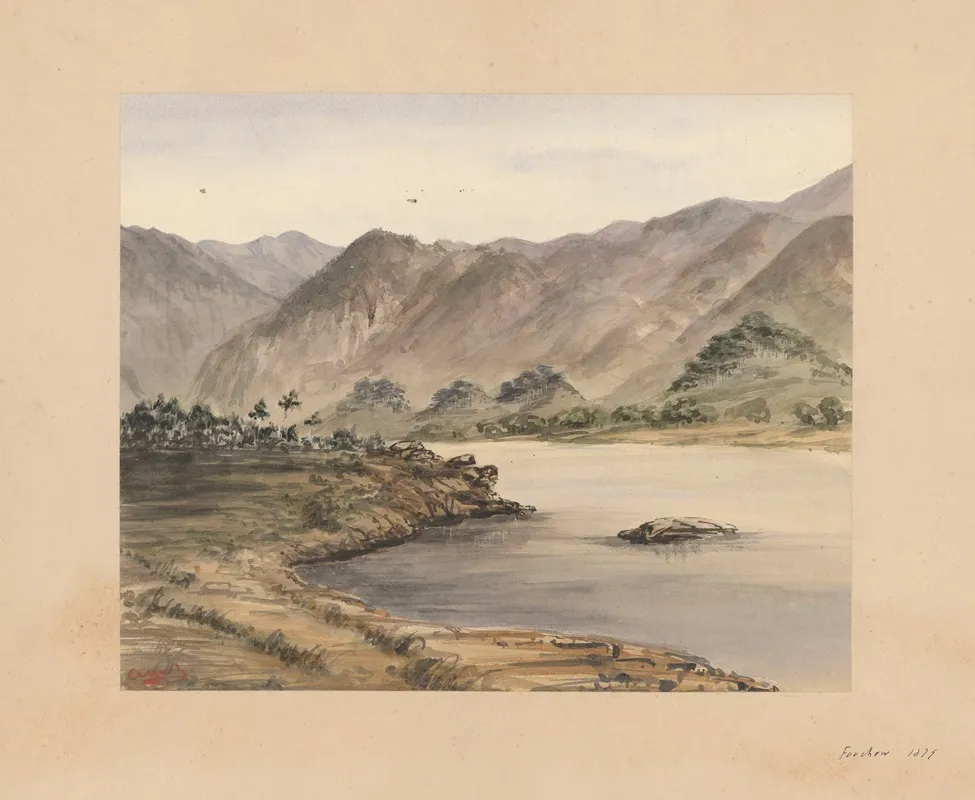 25 Aquarelles Par Auguste Mouillesaux De Bernieres Pl 09 by Auguste Mouillesaux de Bernières - Canvas Print