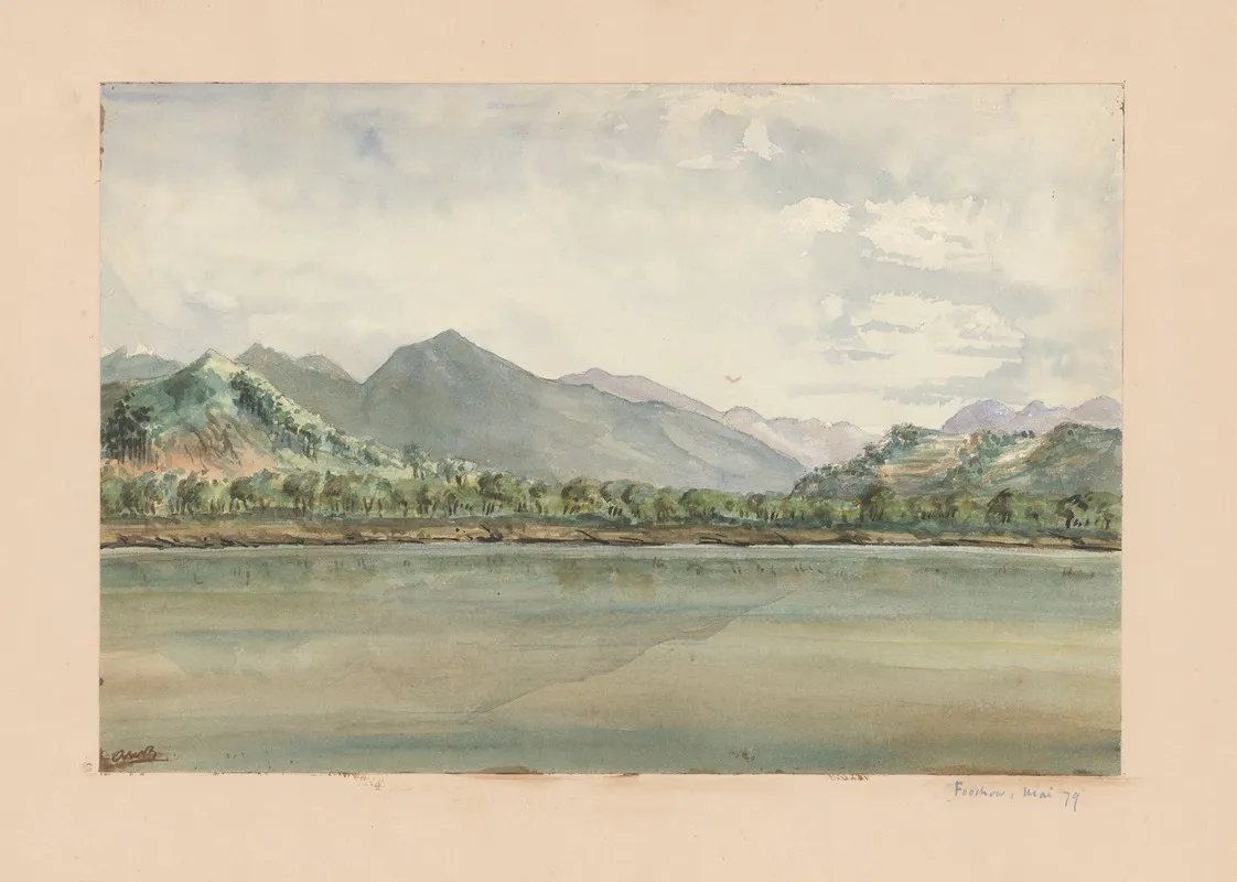 25 Aquarelles Par Auguste Mouillesaux De Bernieres Pl 11 by Auguste Mouillesaux de Bernières - Canvas Print