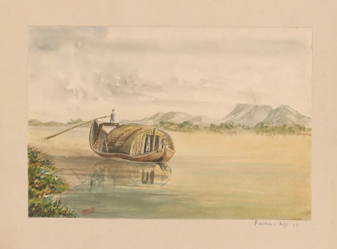 25 Aquarelles Par Auguste Mouillesaux De Bernieres Pl 13 by Auguste Mouillesaux de Bernières - Canvas Print