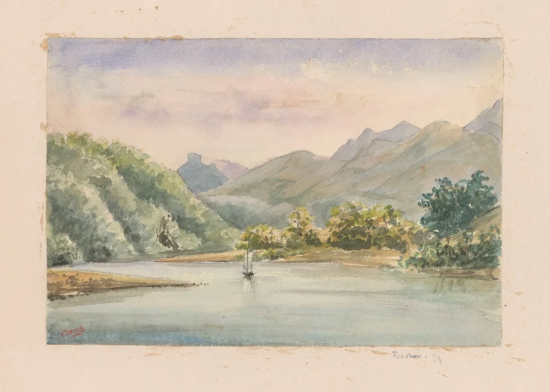 25 Aquarelles Par Auguste Mouillesaux De Bernieres Pl 14 by Auguste Mouillesaux de Bernières - Canvas Print