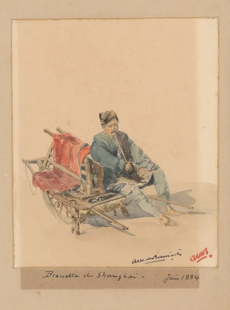 25 Aquarelles Par Auguste Mouillesaux De Bernieres Pl 24 by Auguste Mouillesaux de Bernières - Canvas Print