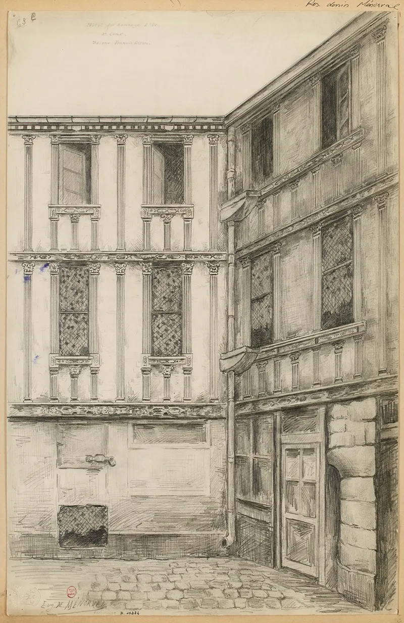 30 Rue Francois Miron by Eugène de Ménorval - Canvas Print