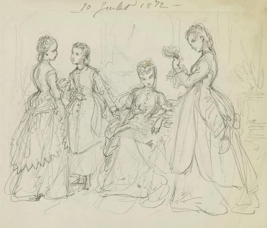 4 Femmes Dans Un Interieur