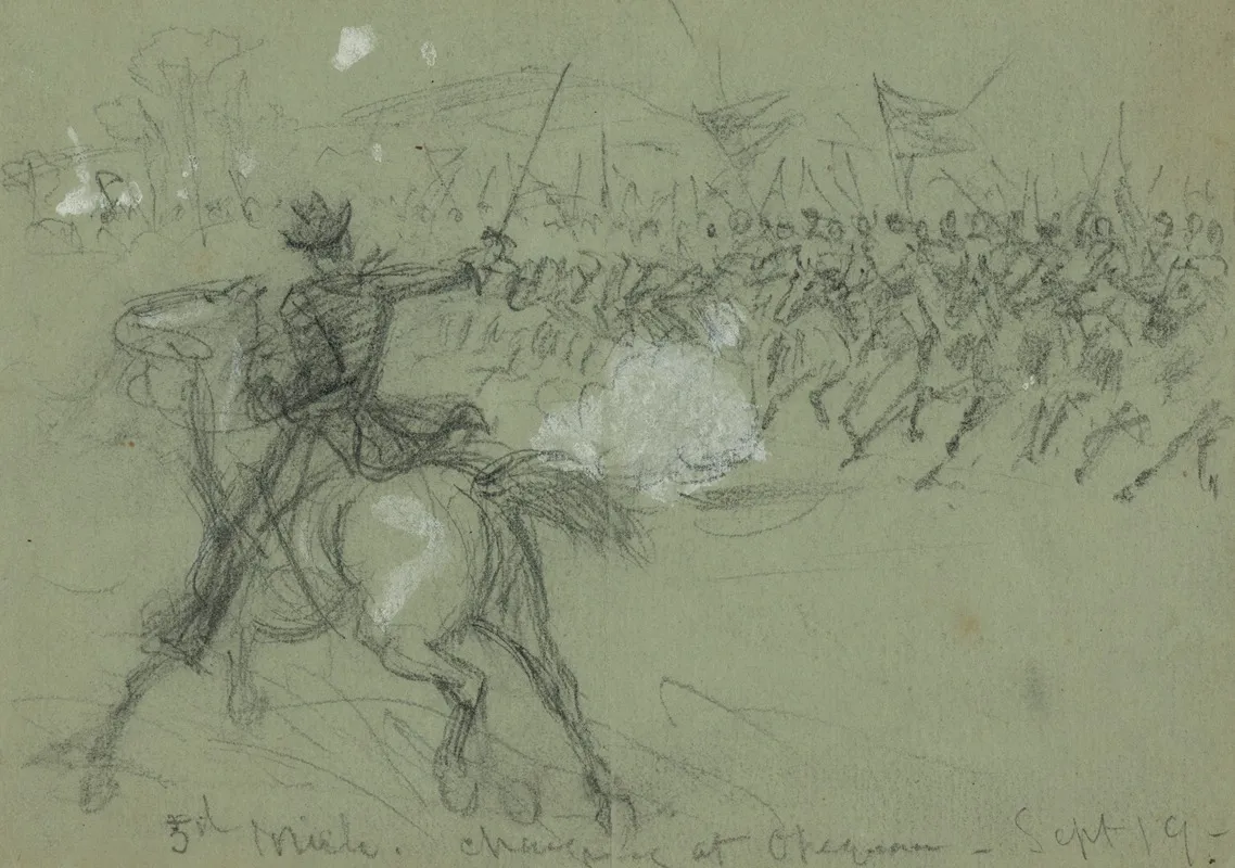 5th Mich Charging At Opequon Sept 19
