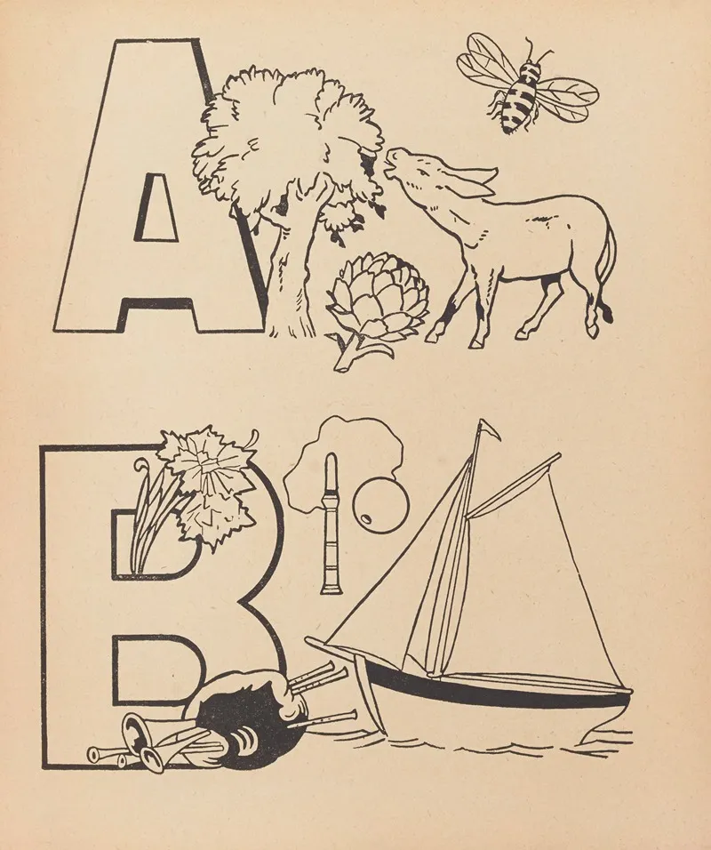 A B C A Colorier Pl 03