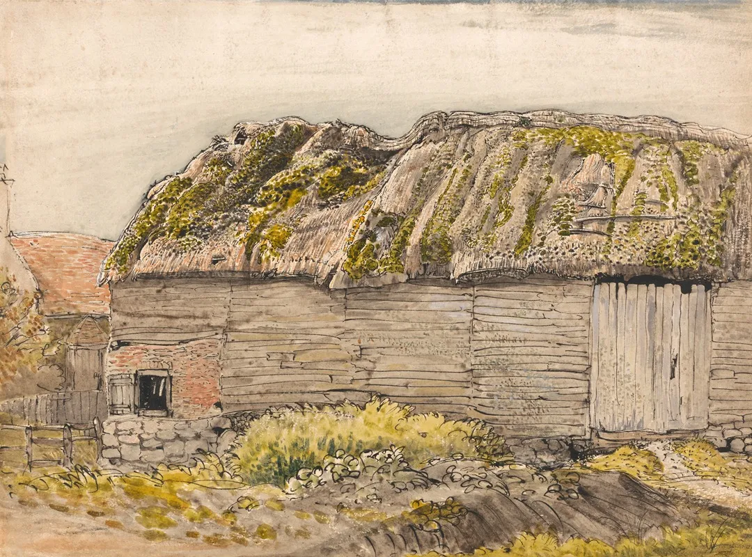 A Barn With A Mossy Roof Shoreham