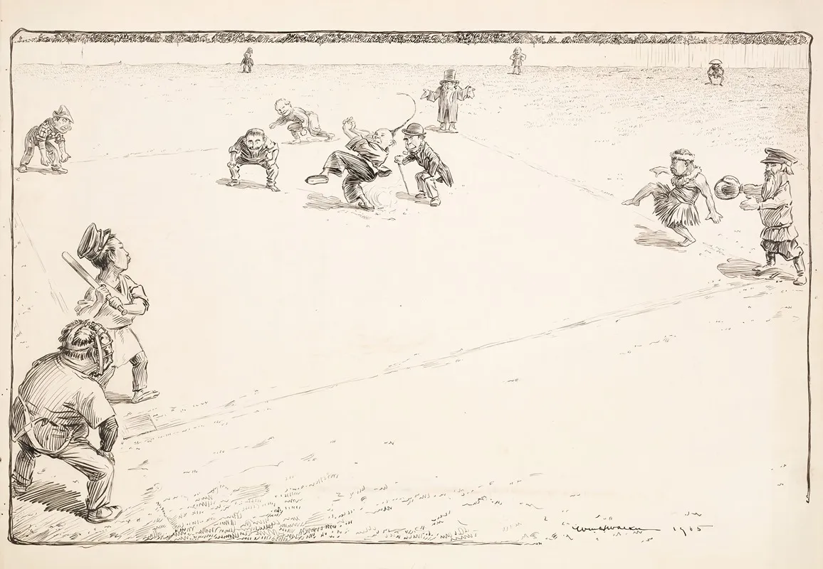 A Baseball Game Where Each Player Represents A Country