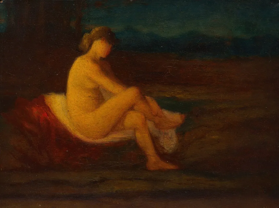 A Bather by Robert Loftin Newman - Canvas Print