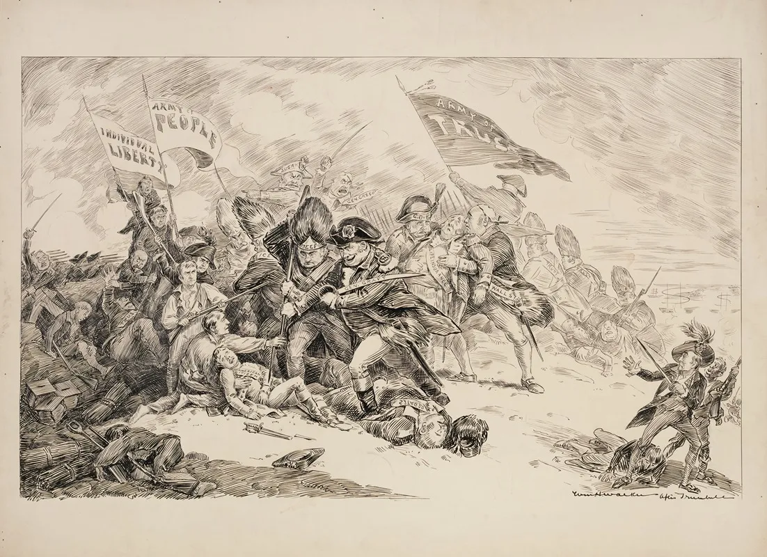 A Battle Between An Army Of Ordinary Citizens Representing Individual Liberty Against The Army Of The Trusts