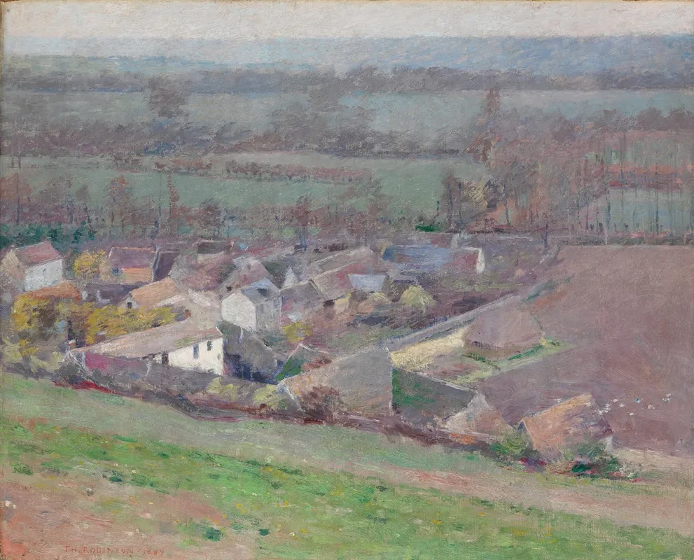 A Birds Eye View by Theodore Robinson - Canvas Print