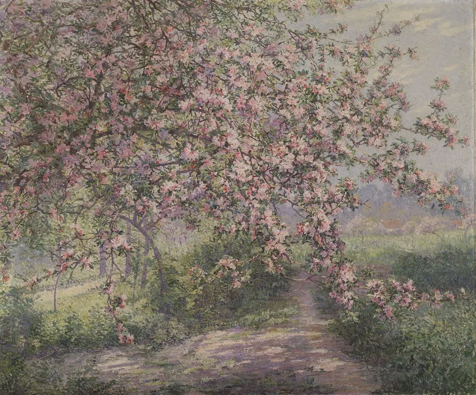 A Blossoming Apple Tree by Juliette Wytsman-Trullemans - Canvas Print
