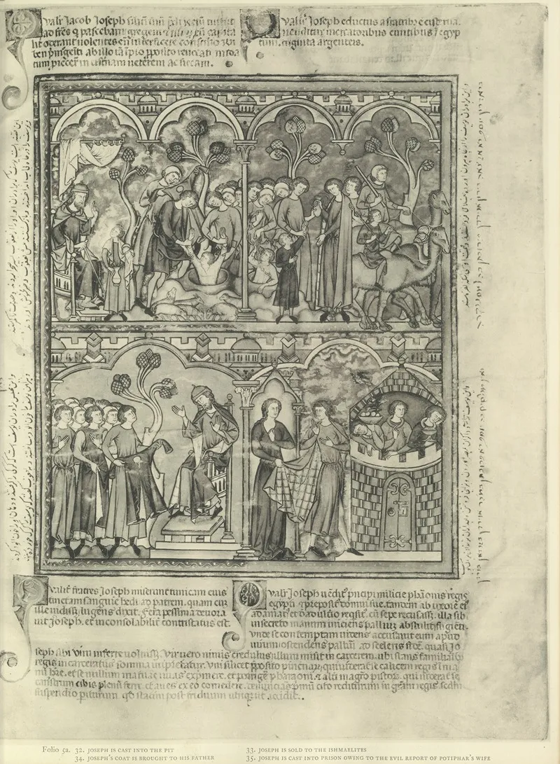 A Book Of Old Testament Illustrations Of The Middle Of The Thirteenth Century Pl 09 by Montague Rhodes James - Canvas Print