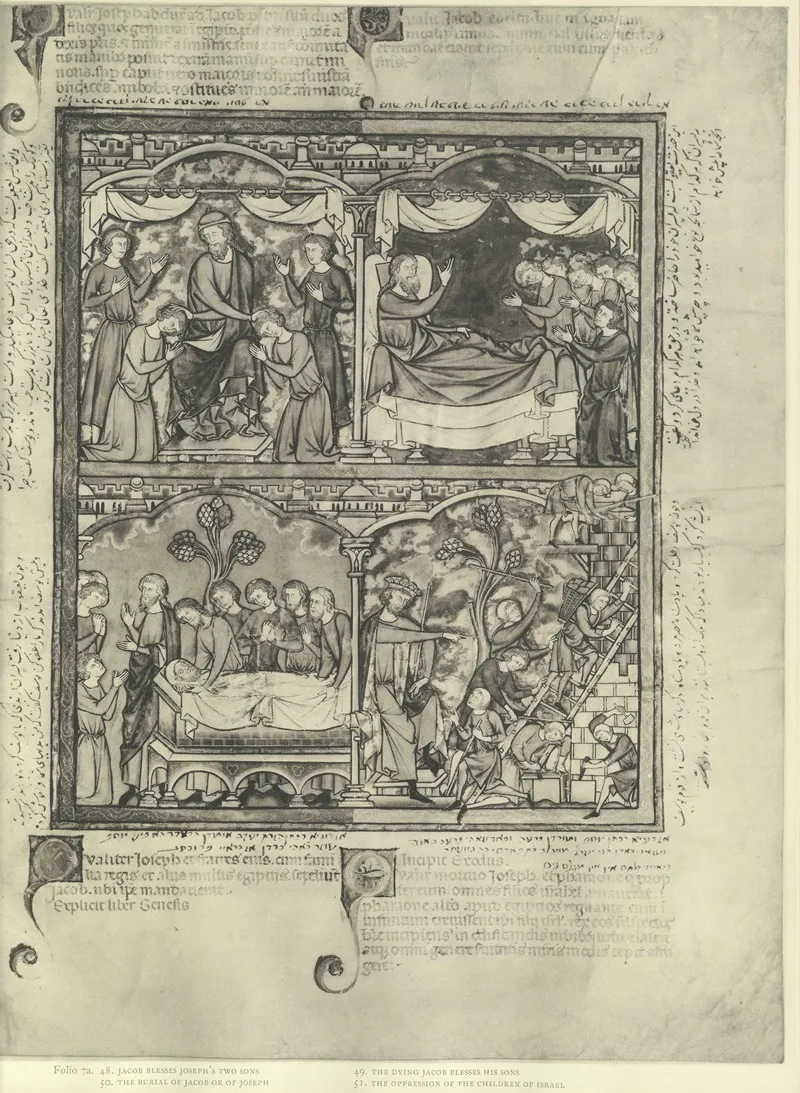 A Book Of Old Testament Illustrations Of The Middle Of The Thirteenth Century Pl 13 by Montague Rhodes James - Canvas Print