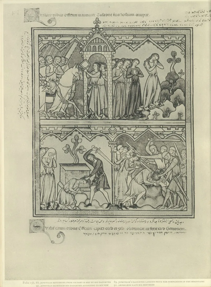 A Book Of Old Testament Illustrations Of The Middle Of The Thirteenth Century Pl 26 by Montague Rhodes James - Canvas Print