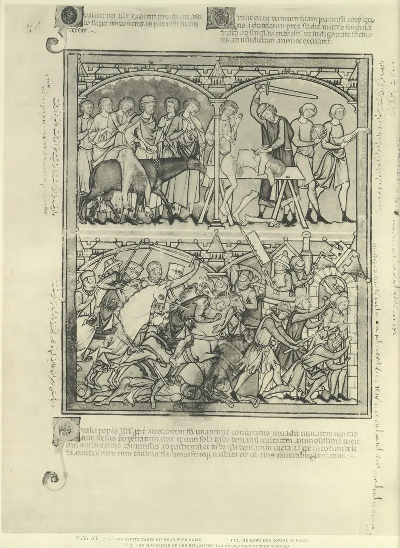 A Book Of Old Testament Illustrations Of The Middle Of The Thirteenth Century Pl 32 by Montague Rhodes James - Canvas Print