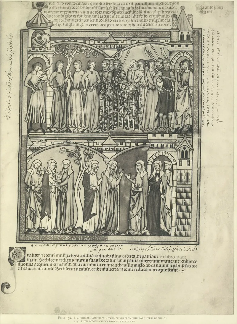 A Book Of Old Testament Illustrations Of The Middle Of The Thirteenth Century Pl 33 by Montague Rhodes James - Canvas Print