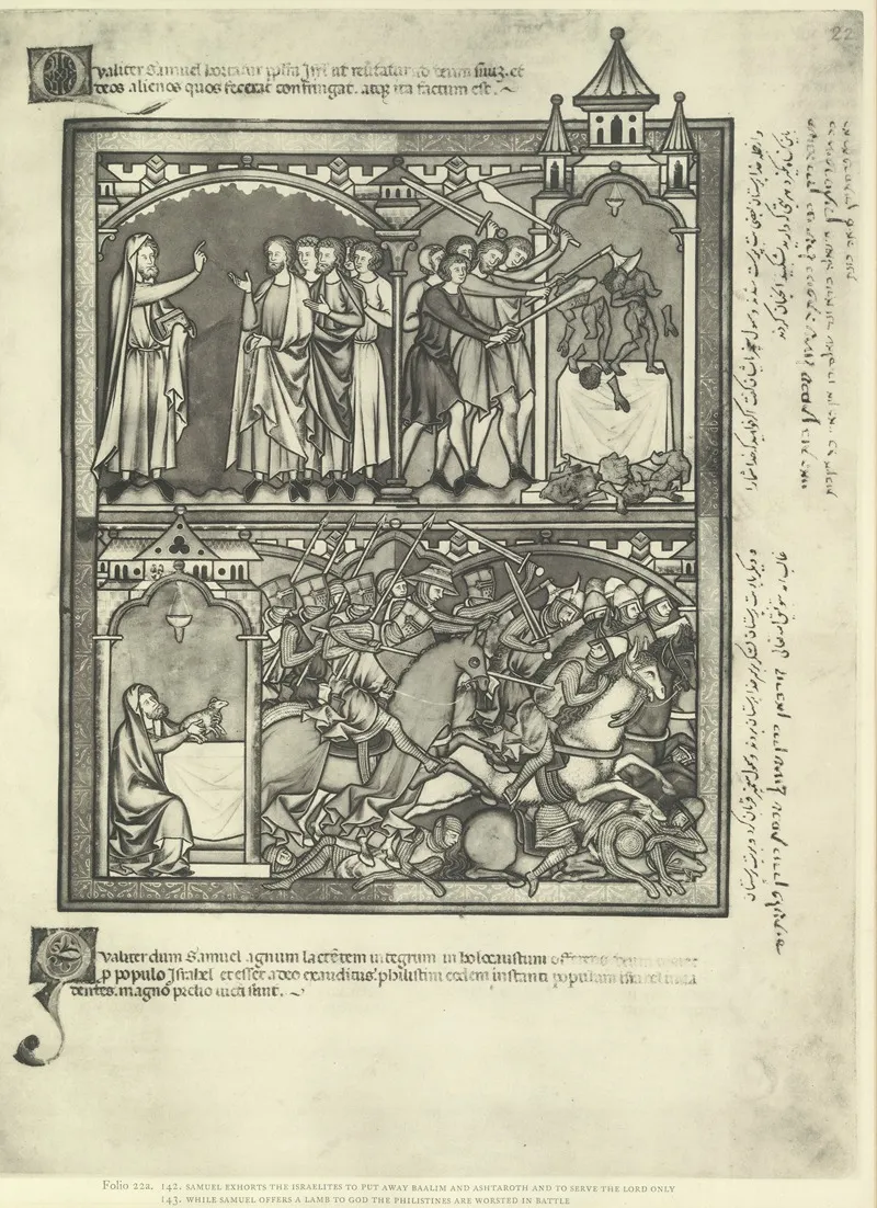 A Book Of Old Testament Illustrations Of The Middle Of The Thirteenth Century Pl 43 by Montague Rhodes James - Canvas Print
