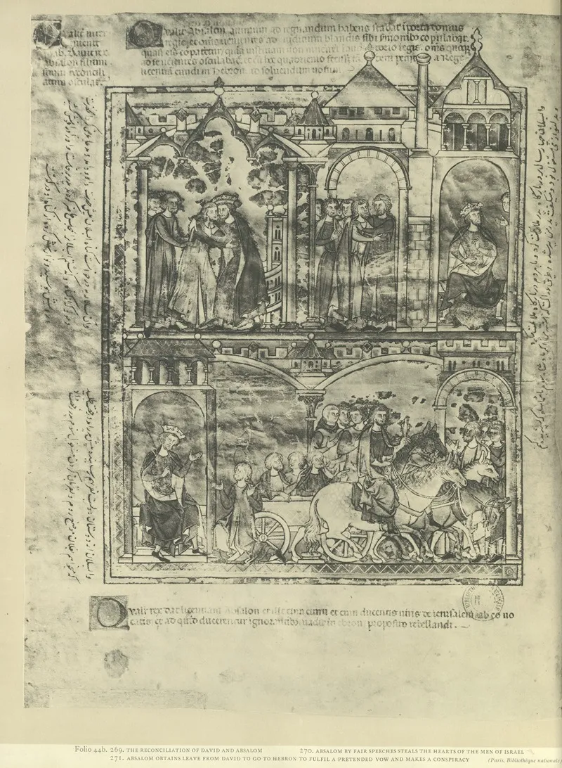 A Book Of Old Testament Illustrations Of The Middle Of The Thirteenth Century Pl 88 by Montague Rhodes James - Canvas Print