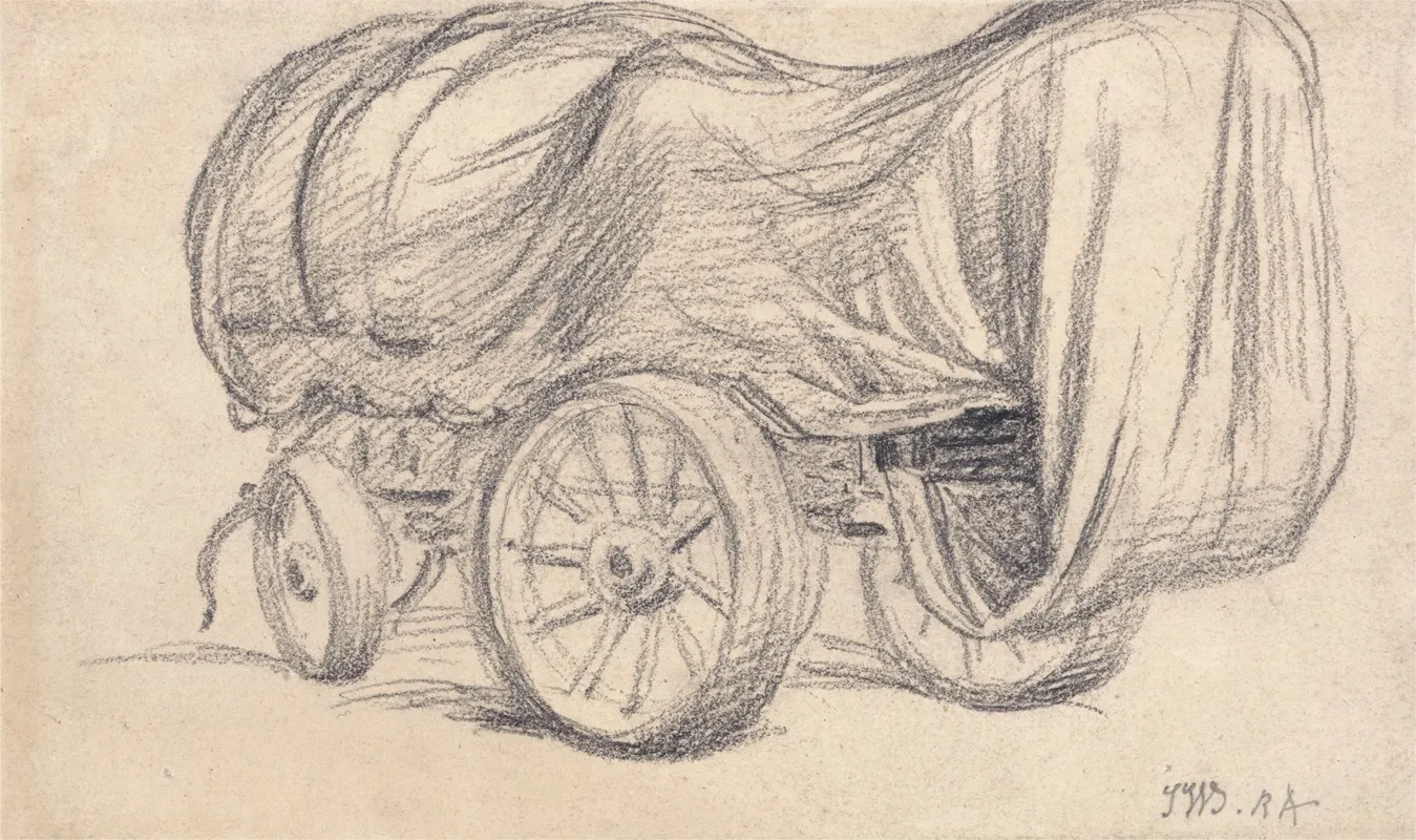 A Broad Wheeled Road Waggon