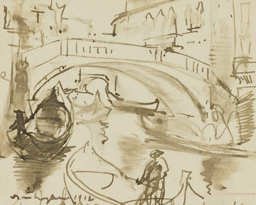 A Canal At Venice