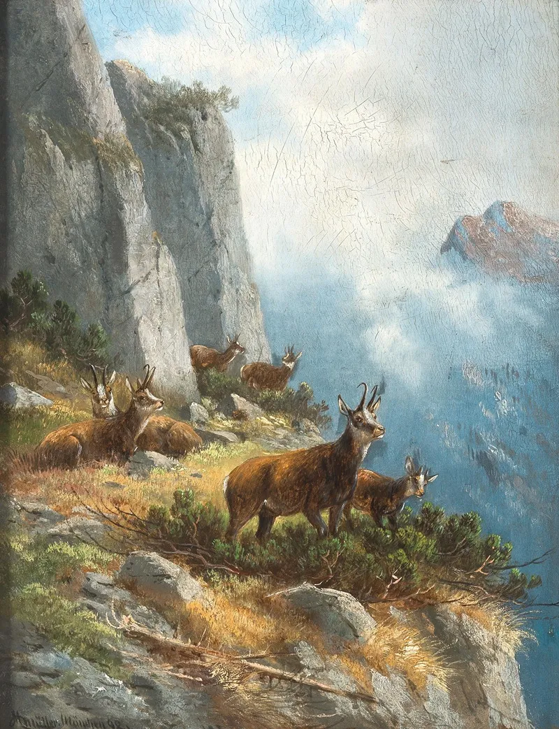 A Chamois High In The Mountains 2