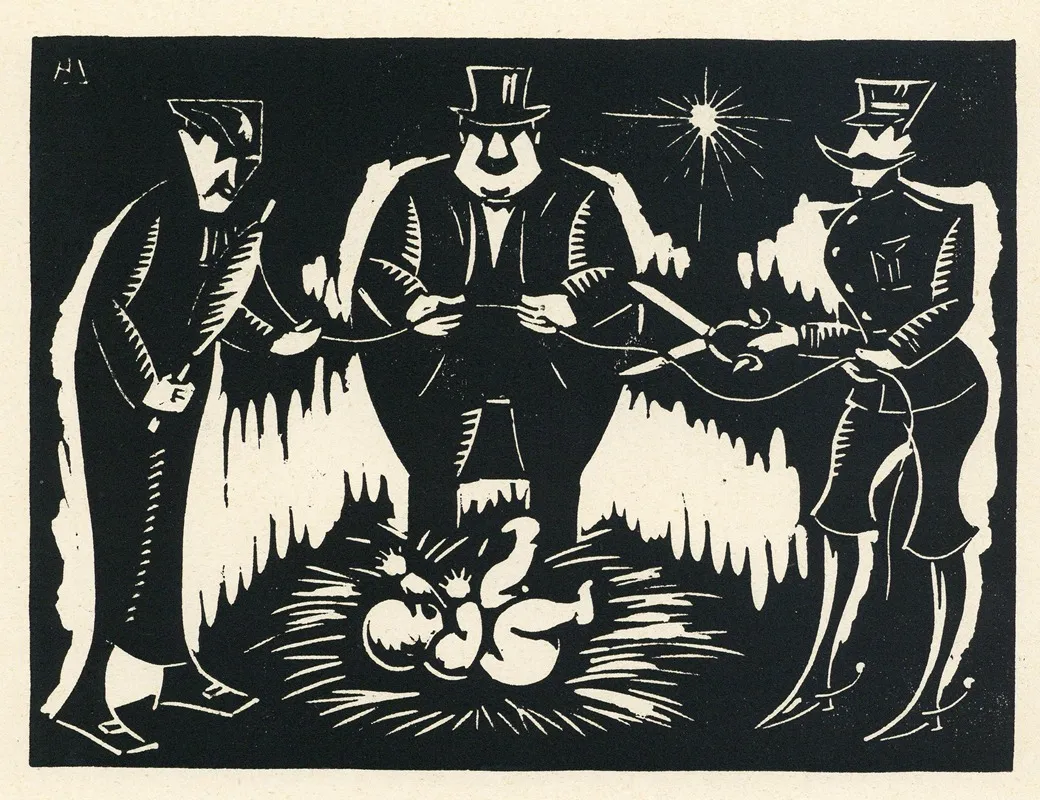 A Child Is Born 2 by Albert Daenens - Canvas Print