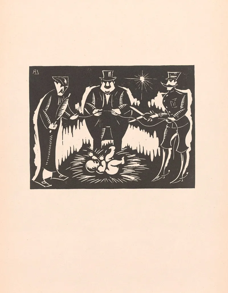 A Child Is Born by Albert Daenens - Canvas Print