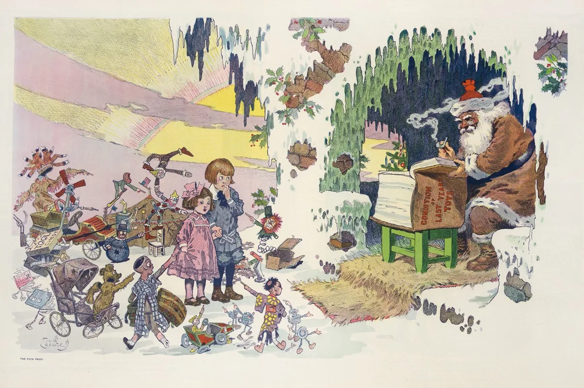 A Christmas Nightmare by Will Crawford - Canvas Print