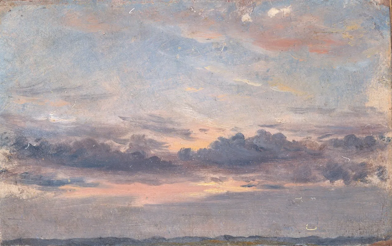 A Cloud Study Sunset by John Constable - Canvas Print