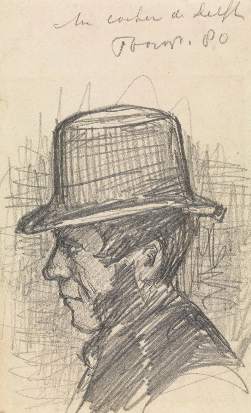 A Coachman In Delft by Jan Toorop - Canvas Print