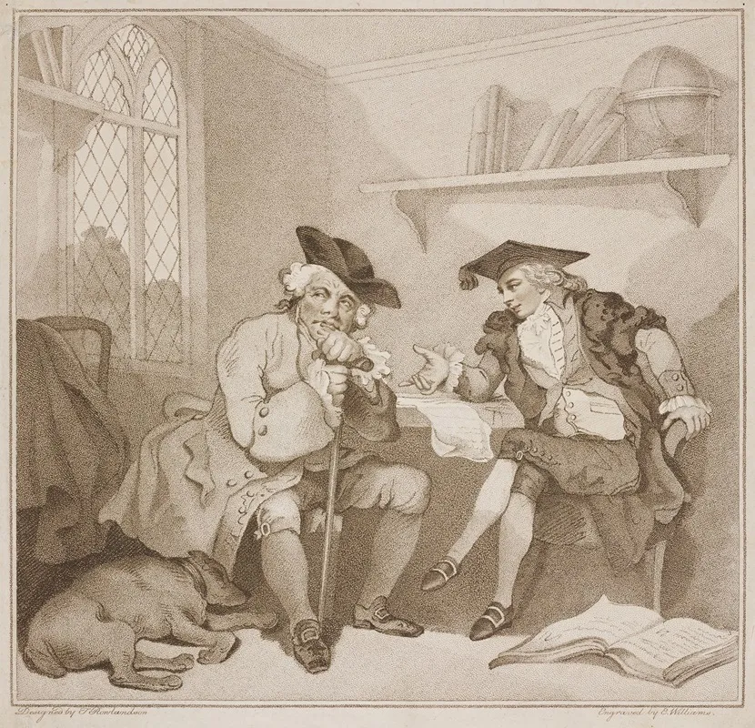 A College Scene Or A Fruitless Attempt On The Purse Of Old Square Toes