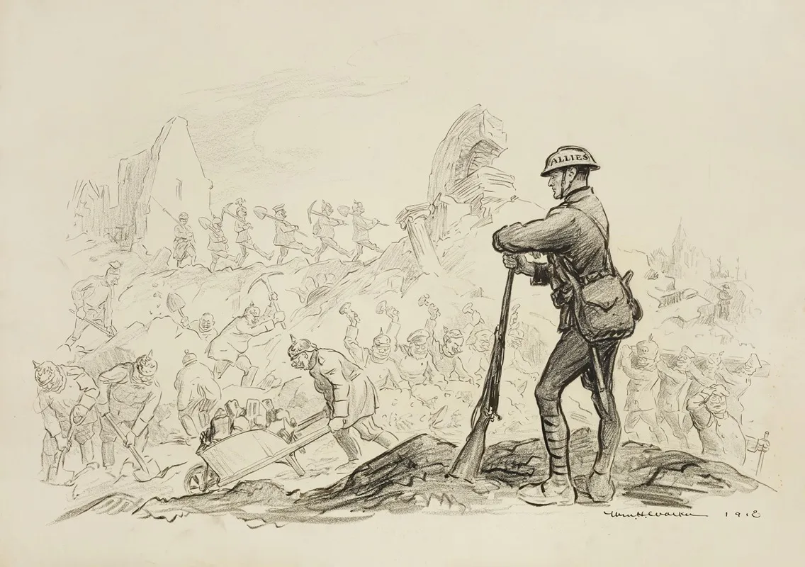 A Condition Of Peace Hard Labor For German Officers In Restoring Belgium And France
