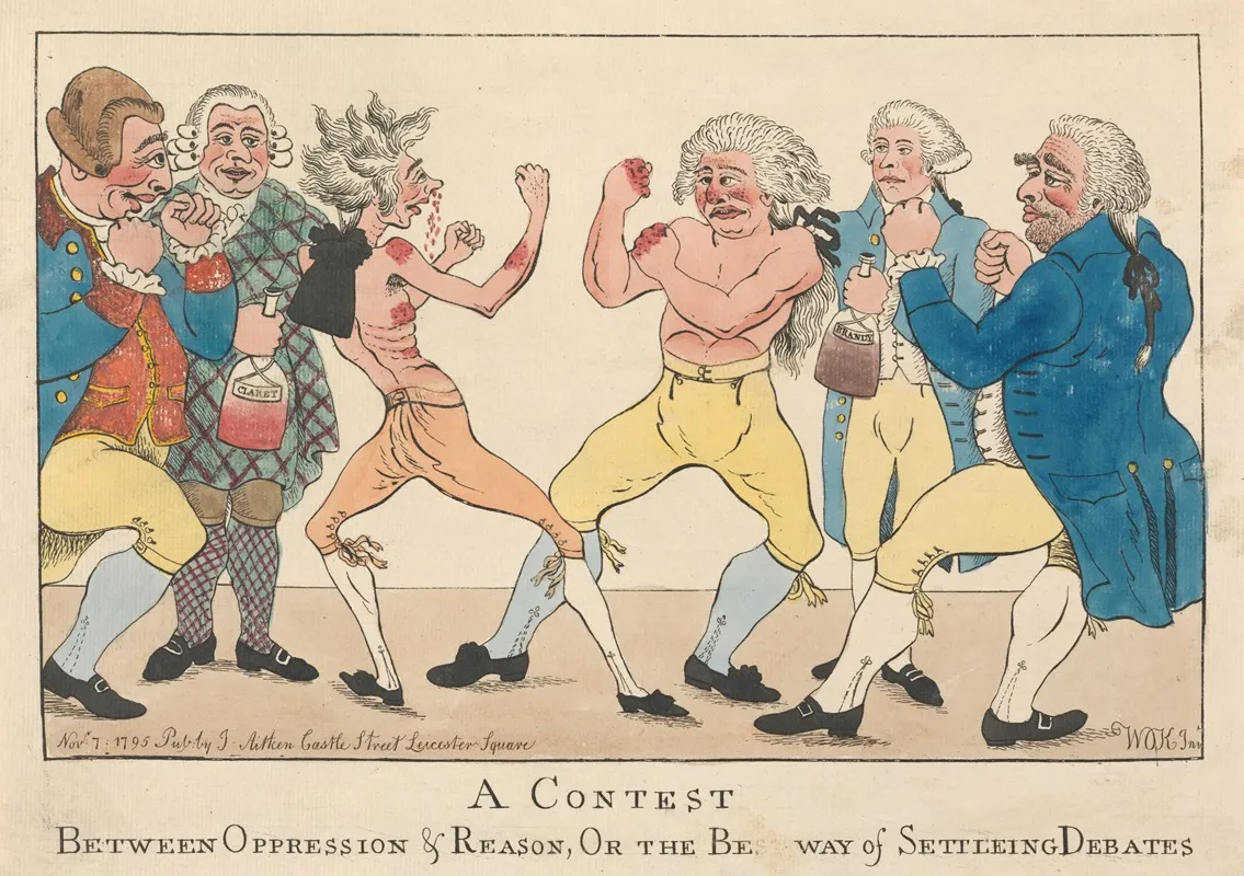 A Contest Between Oppression And Reason On The Best Way Of Settleing Debates by William O'Keefe - Canvas Print