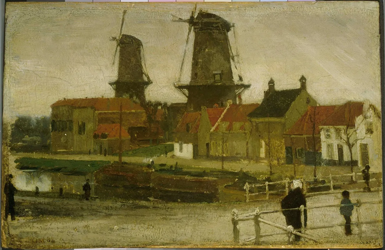 A Corner Of The Hague by Matthijs Maris - Canvas Print