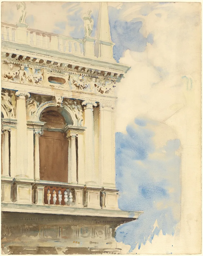 A Corner Of The Library In Venice