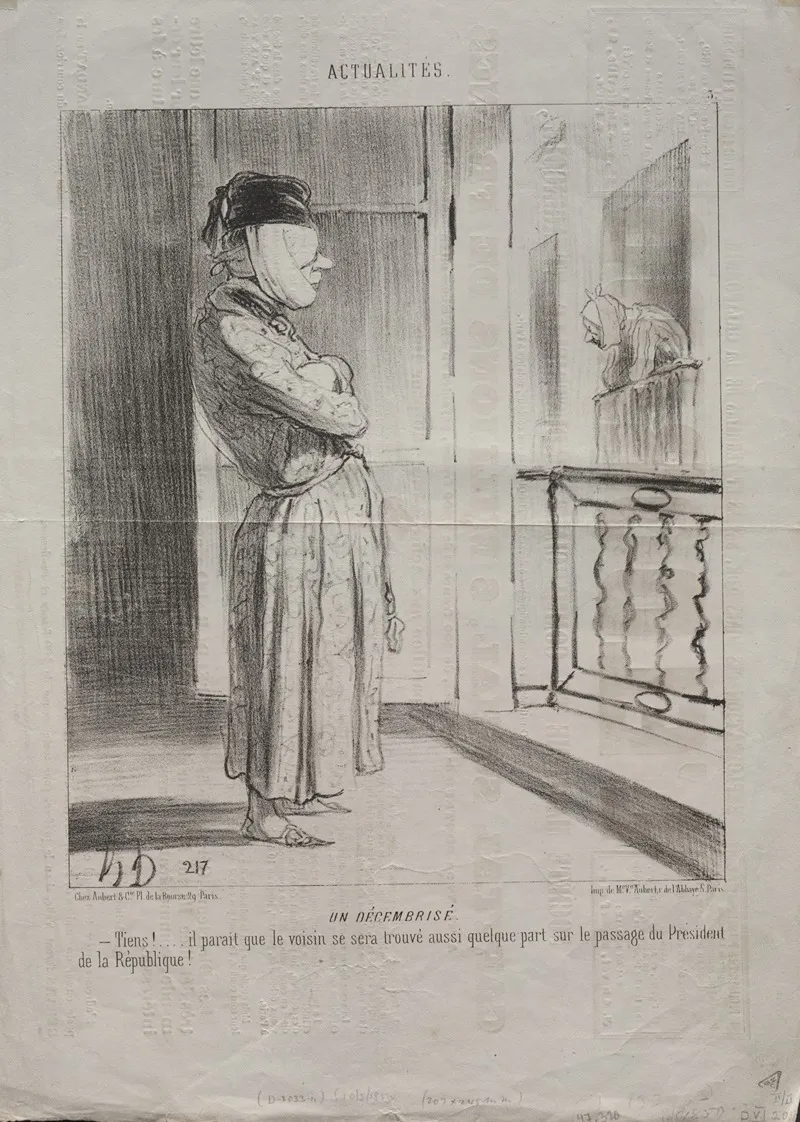 A Decemberist by Honoré Daumier - Canvas Print