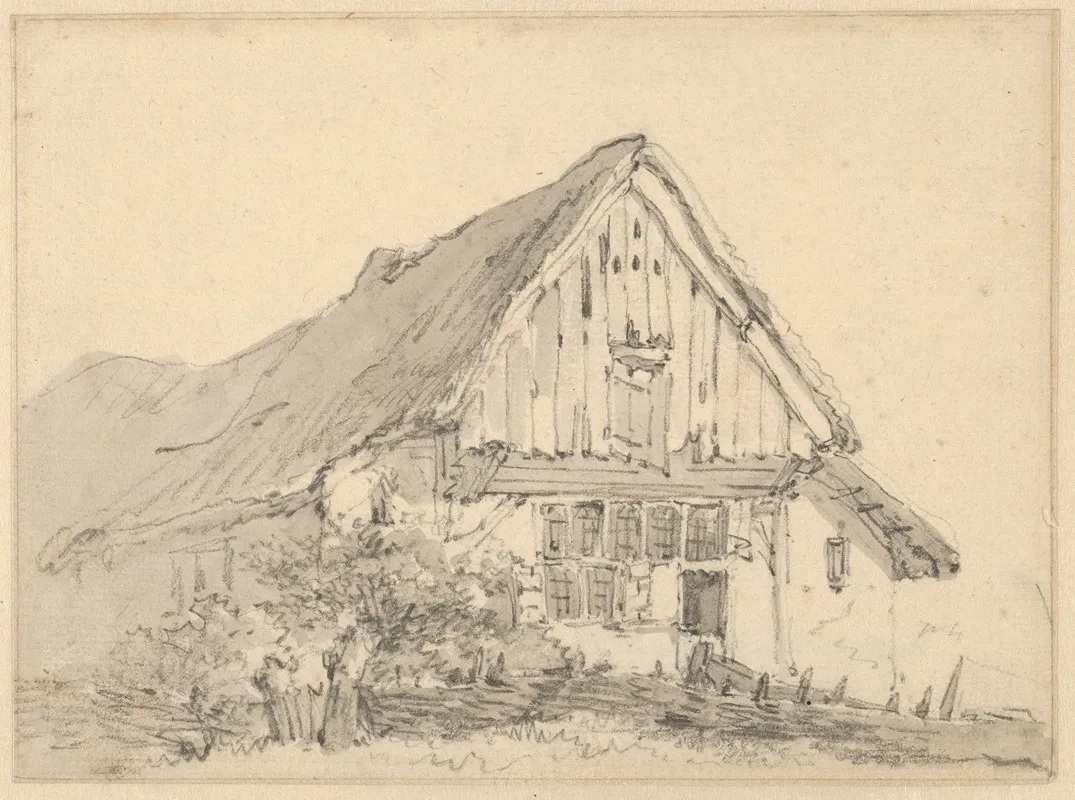 A Farm Building by Emanuel Murant - Canvas Print