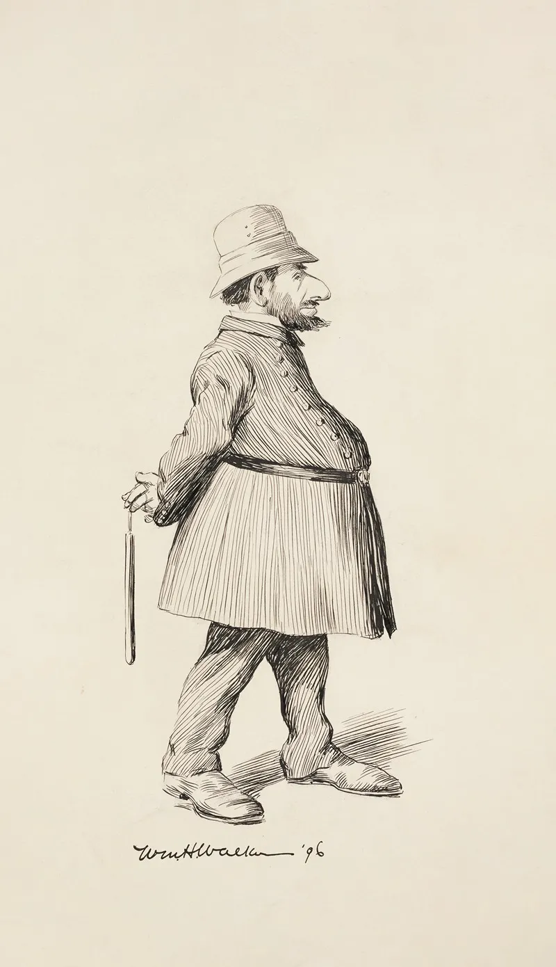 A Fat Policeman In Uniform