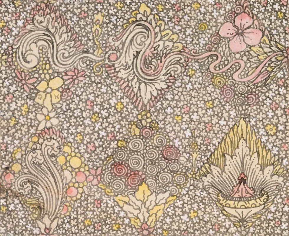 A Floral Textile Design For Sefton Fabrics Belfast
