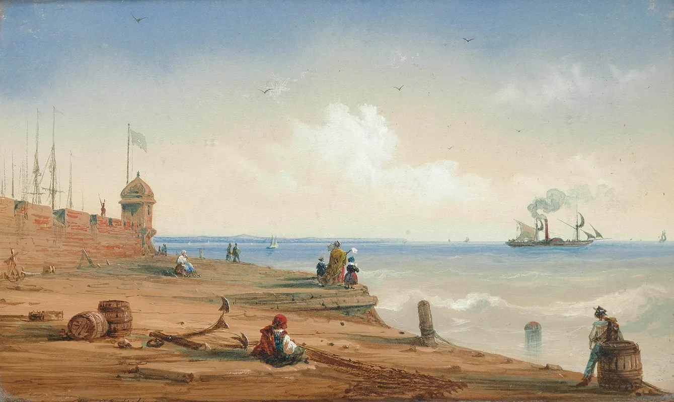 A Fond Farewell 2 by Carlo Bossoli - Canvas Print