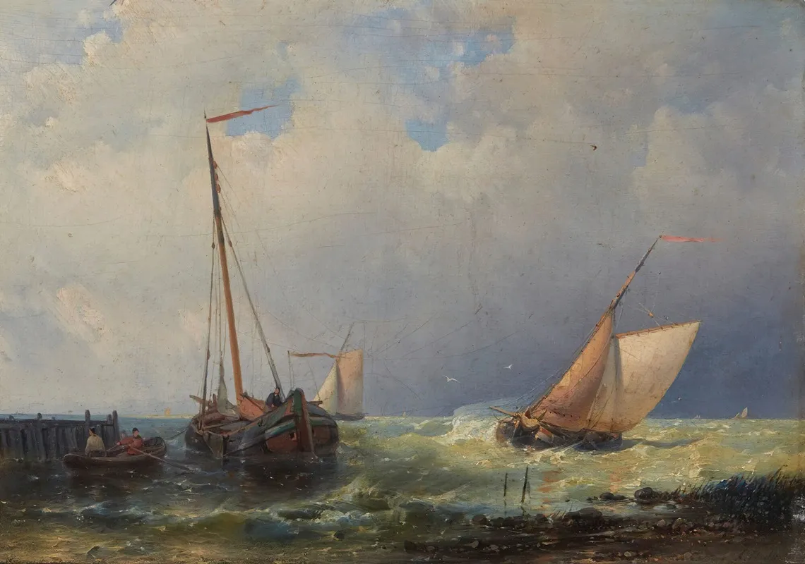 A Freshening Breeze by Abraham Hulk - Canvas Print