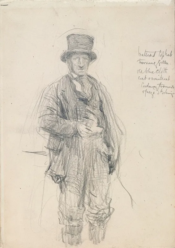 A Galway Man by Walter Frederick Osborne - Canvas Print