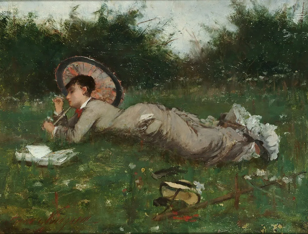 A Girl In A Meadow