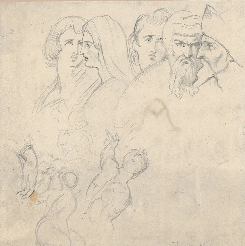 A Group Of Five Heads And Further Studies