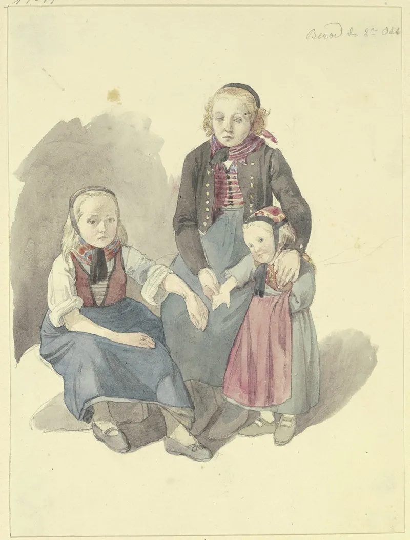 A Group Of Peasant Girls