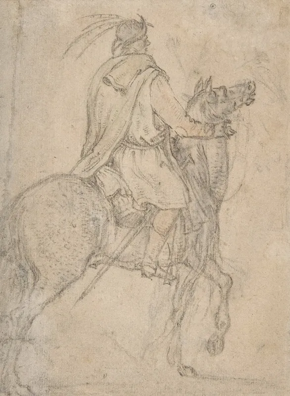 A Hungarian Horseman by Roelant Savery - Canvas Print