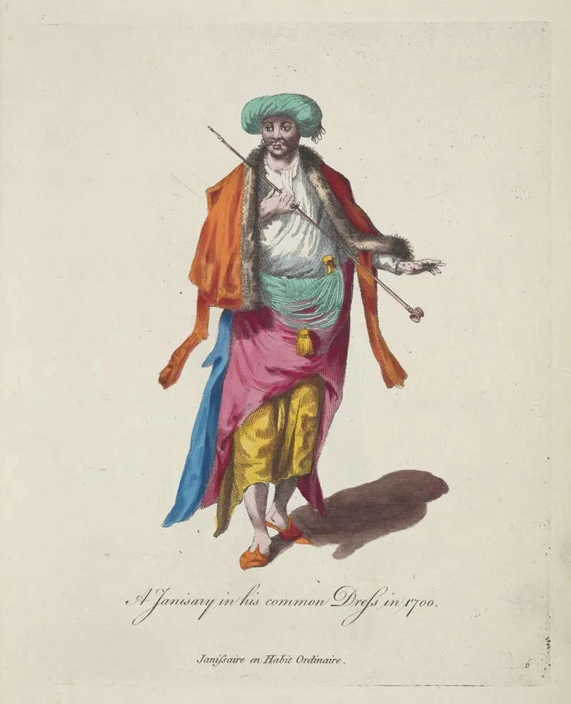 A Janisary In His Common Dress In 1700 Janissaire En Habit Ordinaire