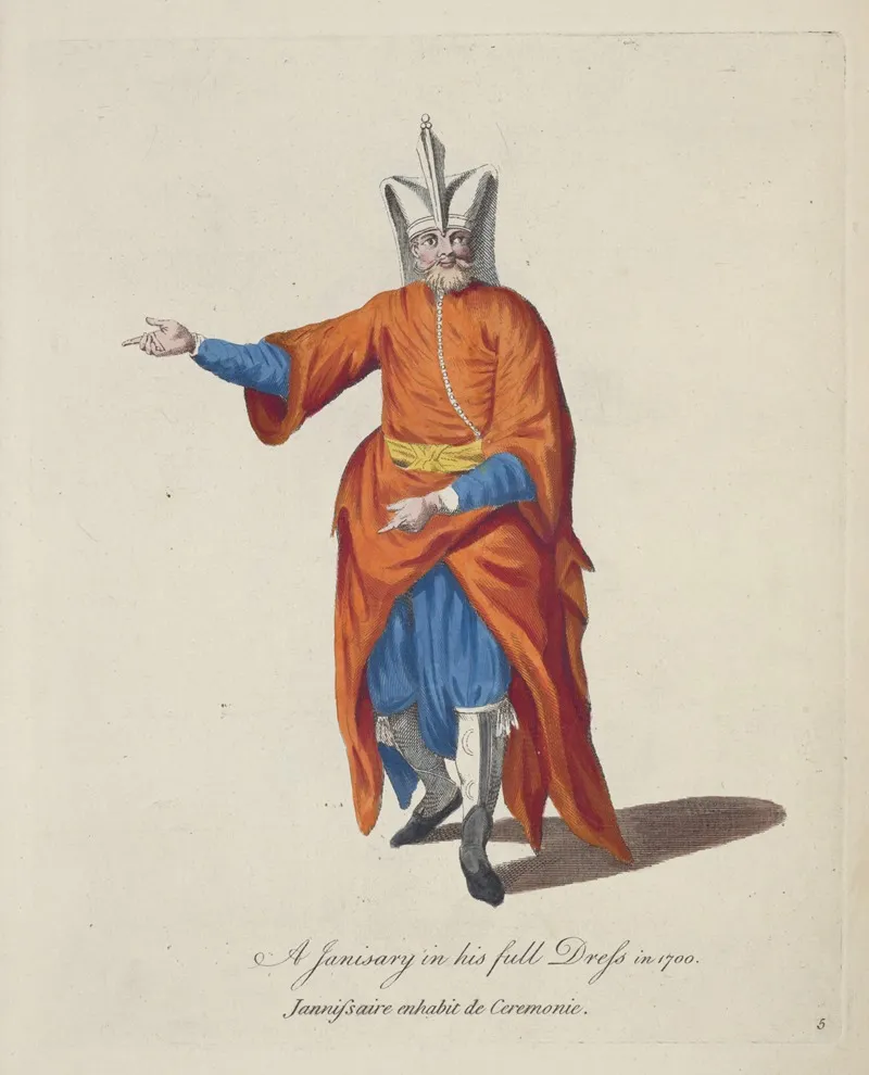 A Janissary In His Full Dress In 1700 Janissaire Enhabit De Ceremonie